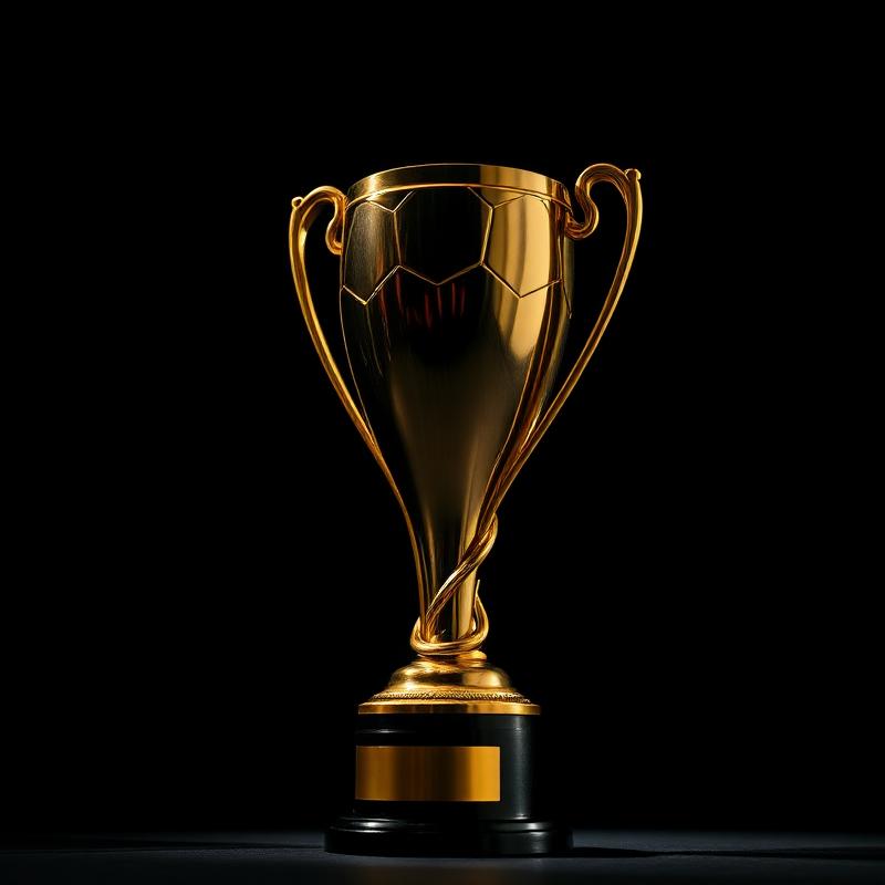 Troféu dourado de futebol