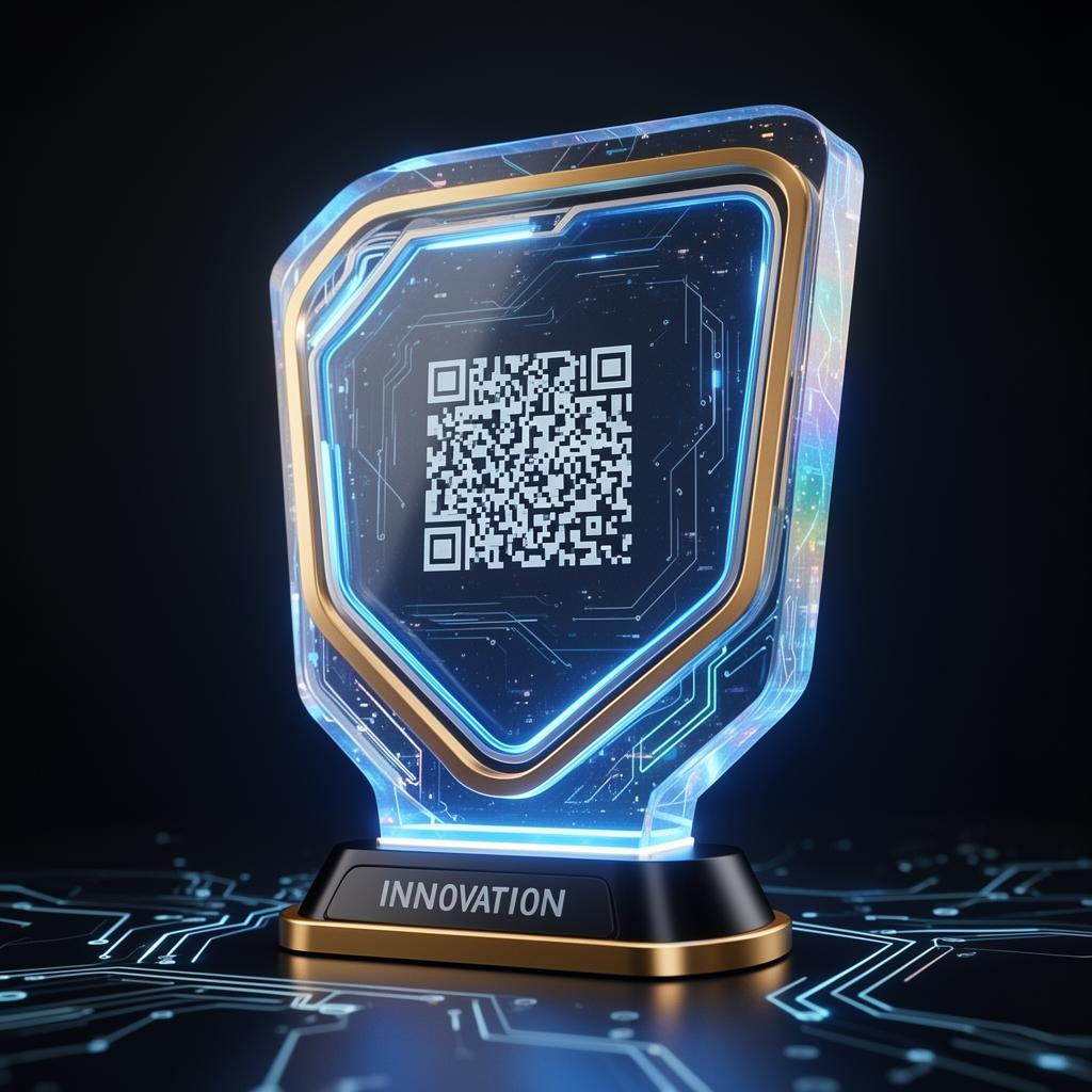 Troféu Smart com QR Code interativo